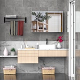 thumbnail of kleankin  Armadietto Pensile da Bagno a Parete con Specchio a 3 Ante