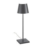 thumbnail of Lampada da Tavolo Poldina Grigio scuro 230V con spina LED Dimmerabile 11x38 cm - Design Moderno in Alluminio
