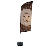 thumbnail of Showdown Beachflag - Komplett-Set - Coffee Englisch - Braun/Schwarz