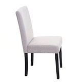 thumbnail of Sedia pranzo soggiorno Littau tessuto 43x56x90cm avorio beige piedi scuri