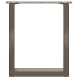 thumbnail of vidaXL Couchtischbeine U-Form 2 Stk. Naturstahl 28x(42-43) cm Stahl