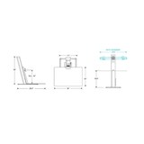 thumbnail of Humanscale QuickStand Eco Single Steh-Sitz Arbeitsplatz (QSE2SMW), weiß