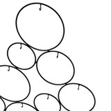 thumbnail of Vacchetti Albero di natale metallo nero cm63,5x28h95,5
