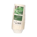 thumbnail of 50 Fingerfood - Schalen Zuckerrohr `pure` 40 ml 3 cm x 9,5 cm x 6 cm weiss `Wave`