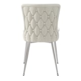 thumbnail of Merax Samt-Esszimmerstuhl(Set, 6 St), 6er-Set, Polsterstühle Küchenstühle luxuriöser Wohnzimmer-Schlafzimmer-Loungesessel , Beige