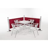 thumbnail of Muro de blindaje Bolero fabricado en lona ignífuga roja