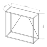 thumbnail of Helloshop26 - Mesa de consola em aço 90 x 30 x 80 cm para hall de entrada sala de estar e sala de jantar preta 03_0010869