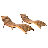 thumbnail of Helloshop26 - Lot de 2 transats chaise longue bain de soleil lit de jardin terrasse meuble d'extérieur bois d'acacia solide 02_0012141
