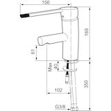 thumbnail of Mora MMIX B5 Care Waschtisch-Einhebelmischer