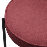 thumbnail of ML-Design Esszimmerstühle 4er-Set Rot – gepolsterte Stühle aus Polyester mit Metallbeinen, ergonomische Küchen- und Wohnzimmerstühle mit Rückenlehne