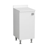 thumbnail of Mobiletto bianco salvaspazio con anta e ripiano regolabile, già assemblato per bagno, lavanderia, ingresso o balcone.