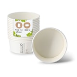 thumbnail of BIOZOYG Salatschale 300 Stück 650 ml weiß Suppenschalen Einwegschalen Einweggeschirr Deli Container Bowl to go Kartonschale Einweg Suppenbehälter