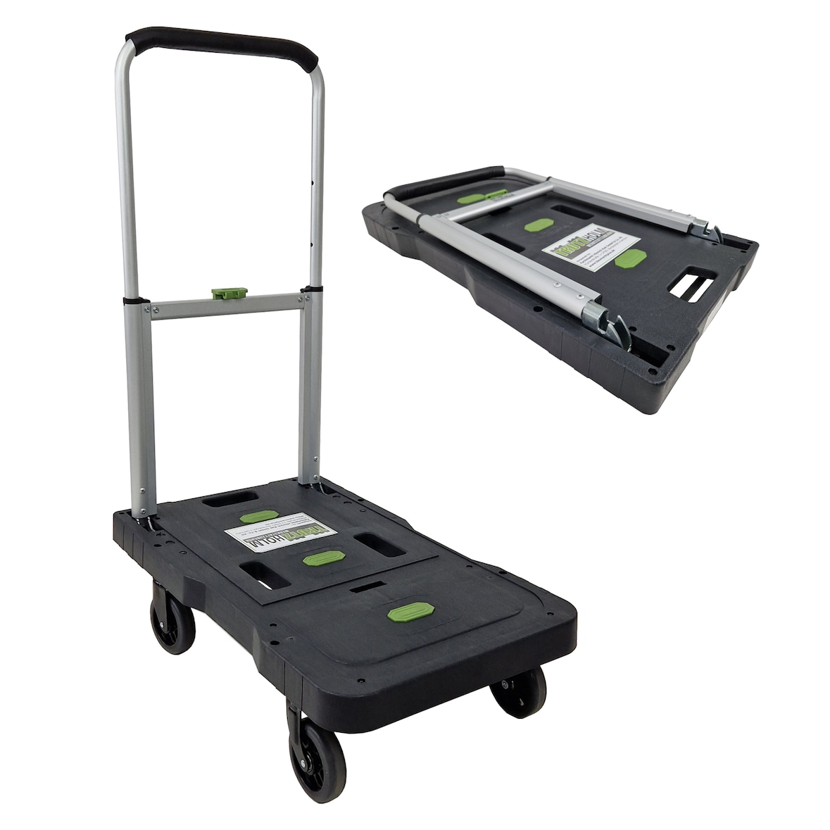 Plattformwagen klappbar 150 kg leicht mobil Transportwagen für Einkäufe Umzug Rollwagen