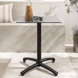 thumbnail of Vierkante verstelbare tuintafel (60x60 cm) zwart - Oviala