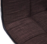 thumbnail of 2er-Set Esszimmerstuhl | HxBxT 103x43x54cm | Sitzhöhe 41cm | Stoff/Textil MVG | Braun | Stuhl Küchenstuhl