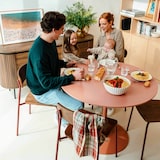 thumbnail of Table à manger ronde 4 personnes D100 cm rose saumon