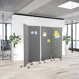 thumbnail of Sistema di divisorii mobili acustici FLEXMIUT Set doppio Grigio chiaro hjh OFFICE