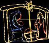 thumbnail of vidaXL Weihnachtskrippe Weihnachtsdekoration 240 LEDs 116x41x87 cm
