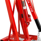 thumbnail of EBERTH Werkstattkran 2000 kg, hydraulisch, 4-fach verstellbar (1050–1590 mm), klappbar, mit 6 robusten Lenkrollen