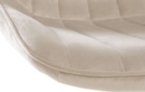 thumbnail of DELUKE® Barhocker 2er Set RIO - Creme, Samt, Schwarz | Barhocker mit Lehne Barstuhl Tresenhocker Tresenstuhl Kneipenhocker Kneipenstuhl