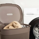 thumbnail of Curver Cesto de ropa sucia Filo 55L marrón con tapa