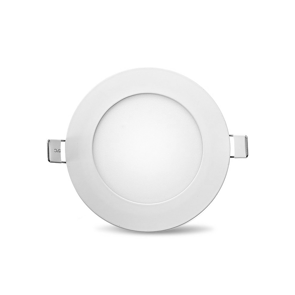 6 watt LED Einbauleuchte einbaustrahler unterputz spot Panel Ultra Slim Rund Ø12 cm Neutralweiß