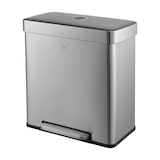 thumbnail of SVITA LT2X30 Mülleimer 60l Treteimer Tretmülleimer Abfalleimer 2 Fächer freistehend mit Deckel inkl. Inneneimer Silber