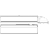 thumbnail of Vetrina Frigo per Sushi da Banco Refrigerata - Vetro frontale curvo apribile - Motore incorporato - Bianco - 8 gn 1/3 - 175,4x45x33h cm