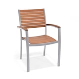 thumbnail of METRO PROFESSIONAL Stapelbare stoel met volledig beklede armleuningen Lynx, aluminium/eucalyptus, zilver