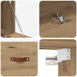 thumbnail of vidaXL Wandschrank Artisan-Eiche 100 x 36,5 x 35 cm Holzwerkstoff