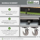 thumbnail of Werkstattwagen DELUXE 12 Schubladen, 123 cm Breite, massiver Arbeitsplatte 4 gefüllte Einlagen