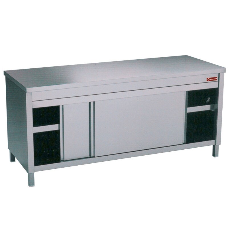 Table sur armoire - portes couliss.1000mm - Diamond longueur 1400