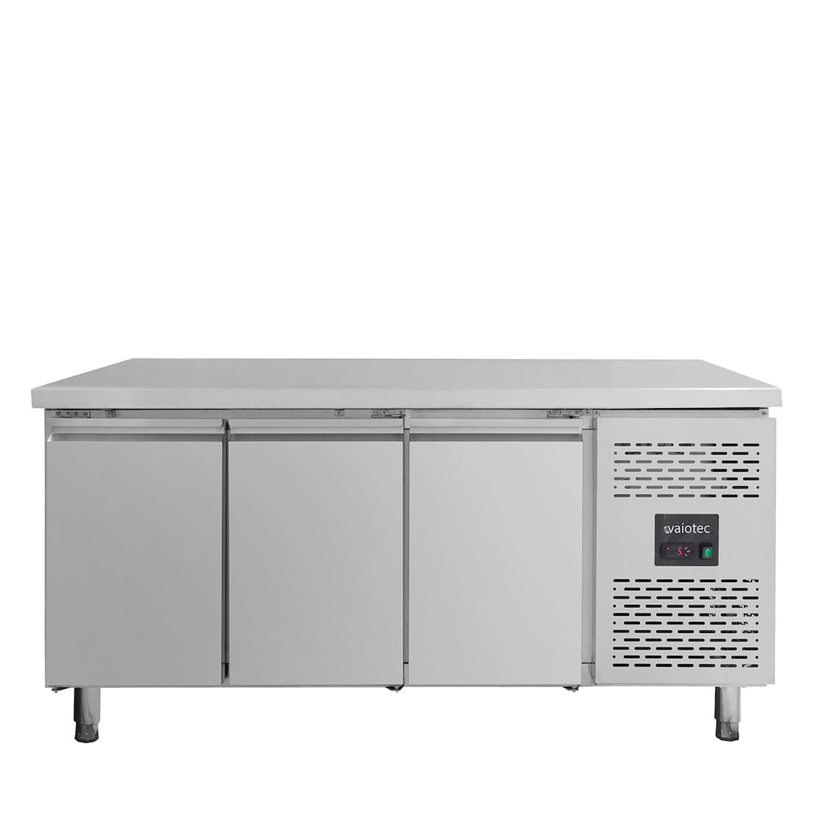 Mesa refrigerada de 3 puertas, acero inoxidable, refrigeración por aire, 85 x 179.5 x 70 cm, GN1/1, 310 W, EASYLINE, 417L, 10007 Vaiotec