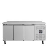 thumbnail of Mesa refrigerada de 3 puertas, acero inoxidable, refrigeración por aire, 85 x 179.5 x 70 cm, GN1/1, 310 W, EASYLINE, 417L, 10007 Vaiotec
