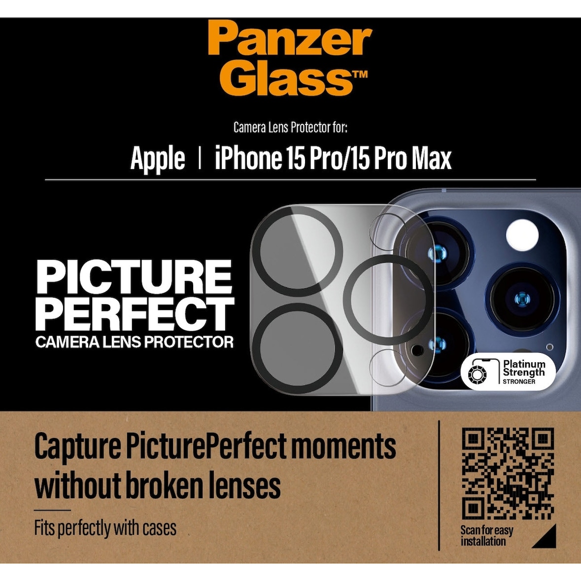 PanzerGlass PicturePerfect Camera Prot. iPhone 15 Pro, Pro Max
