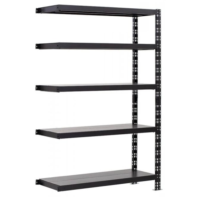 Etagère modulaire double 4 plateaux bois/métal 80x290xH176,8 cm 8 plateaux 145 cm ou 4 niveaux 290 cm 400 kg/plateau finition peinture époxy