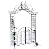 thumbnail of Rosenbogen mit Tor Pforte 131872 aus Metall Gartentor 282x160 cm Rankgerüst