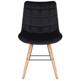 thumbnail of Sedia Leni Velvet nero
