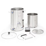 thumbnail of Brauheld Smart 35 Maischekessel 2500W 35L 100°C Umwälzpumpe EdelstahlEdelstahl