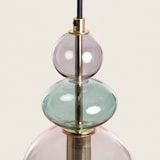 thumbnail of Ledkia Lámpara Colgante Metal y Cristal Baudelaire Rosa