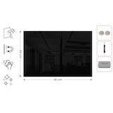 thumbnail of ALLboards Lavagna in vetro nera magnetica 90x60 cm CLASSIC