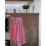 thumbnail of DoubleDry Theedoeken en Keukenhanddoeken Set 12 st - 100% katoen - bloem, roze