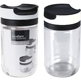 thumbnail of 4x Vorratsglas Glasbehälter Einmachglas 660ml Schraubdeckel Glas Sturzglas Küche