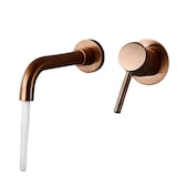 thumbnail of NAVIS|Rubinetto da bagno montaggio a parete in 2 parti oro rosa|semplice in acciaio inox a parete|Miscelatore per lavabo gastronomico per hotel