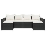 thumbnail of vidaXL 2-tlg. Garten-Lounge-Set mit Kissen Schwarz Poly Rattan