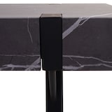 thumbnail of Konsolentisch HWC-L54, Telefontisch Arbeitstisch Beistelltisch Ablagetisch, Metall 75x100x40cm ~ Marmor-Optik grau