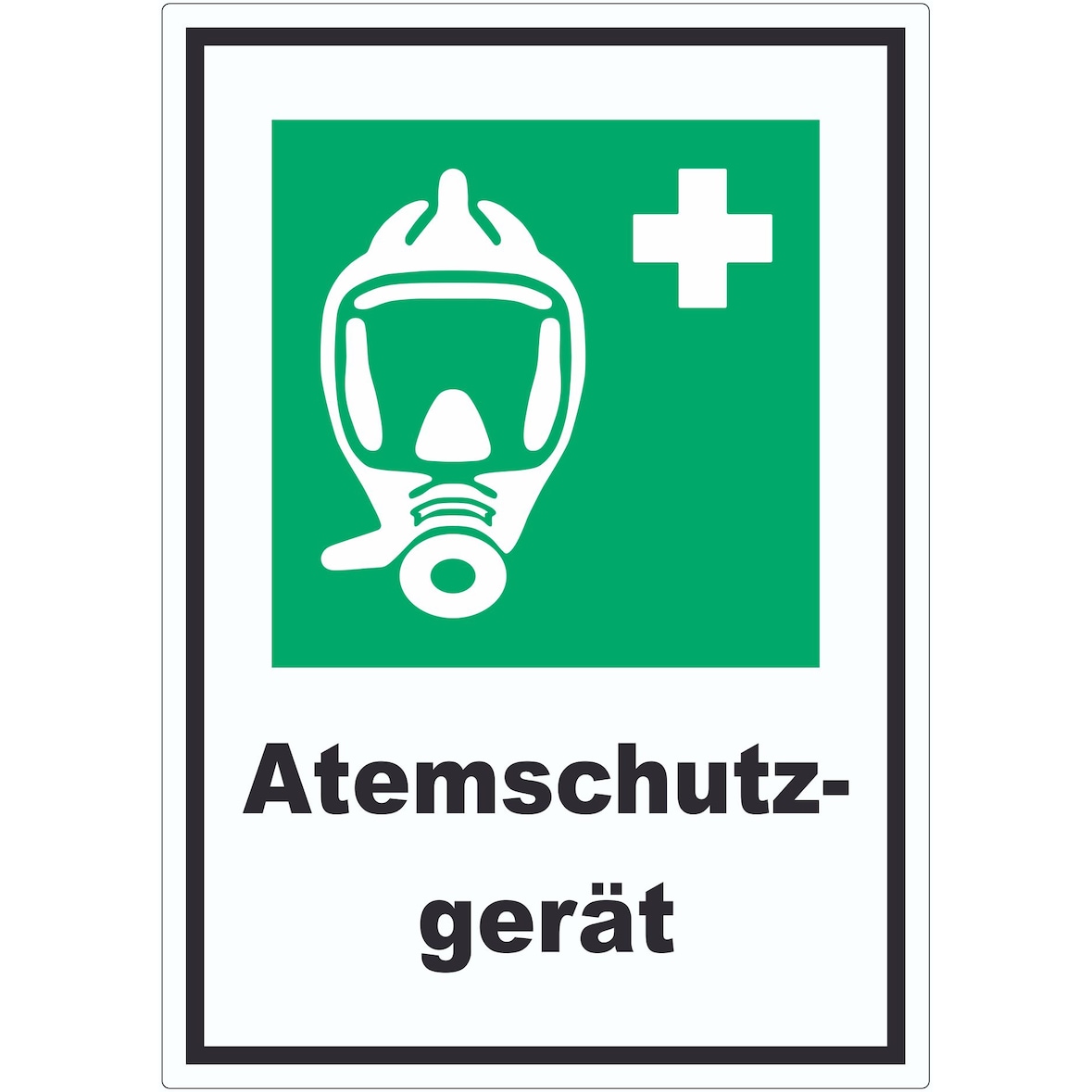 Atemschutzgerät Aufkleber A0 (841x1189mm)