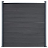 thumbnail of Juego de paneles de valla WPC gris 353x186 cm