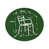 thumbnail of Gartenstuhl Schutzhaube anthrazit Schutzhülle Abdeckhaube Abdeckung 80x70x100cm anthrazit