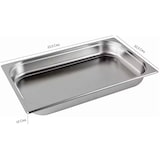 thumbnail of Lote 6 Cubetas Gastronorm GN 1/1 - 100 mm Profundidad, 535x325x100 mm Acero Inoxidable